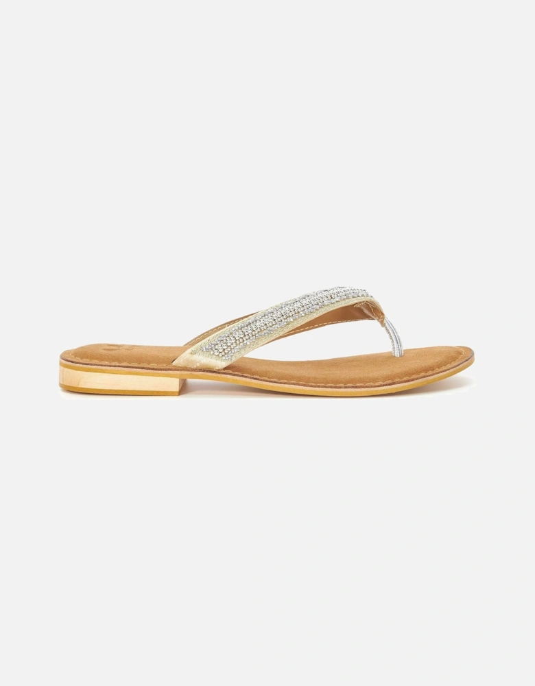 Labyrinth Beaded Toe Post Sandals