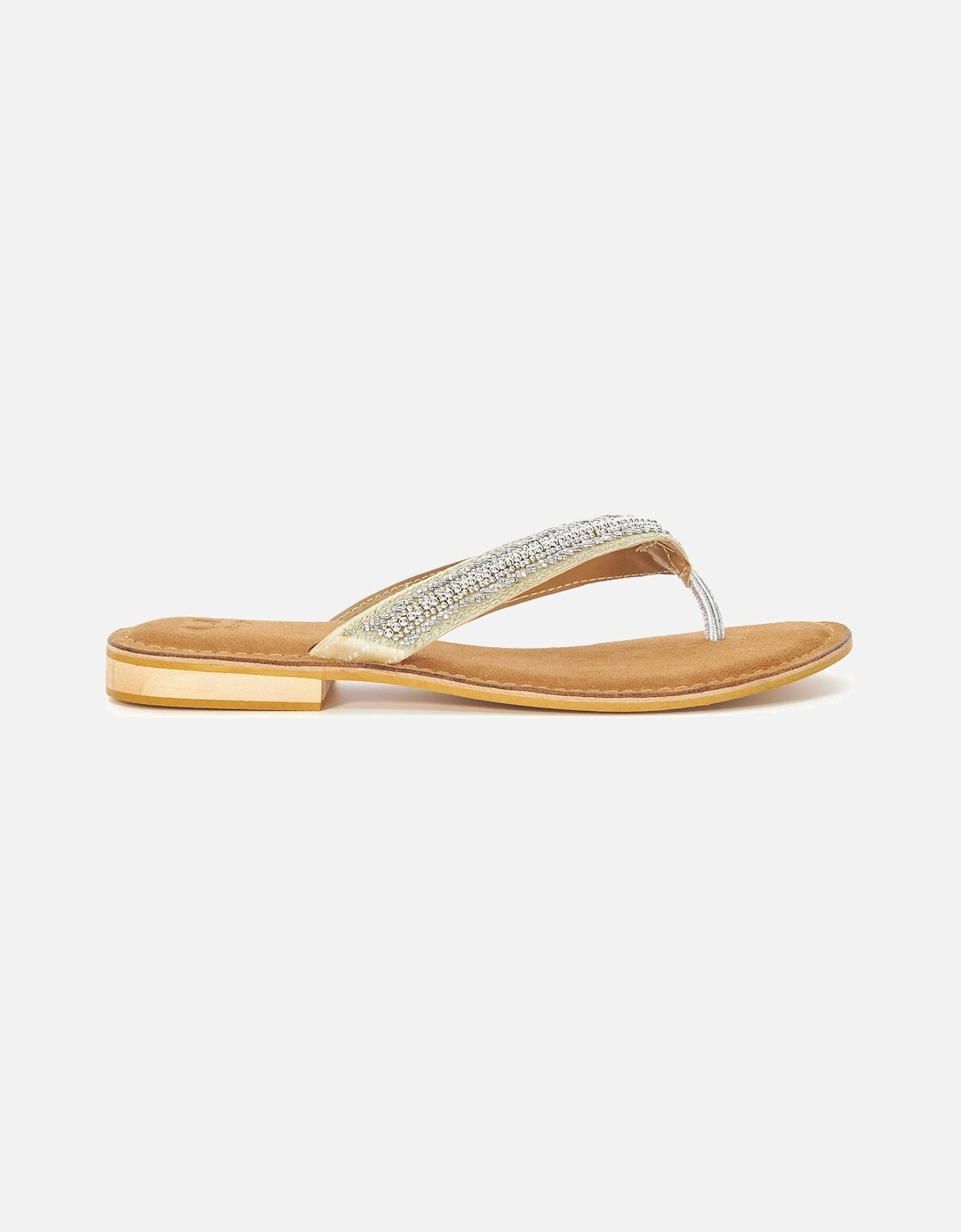 Labyrinth Beaded Toe Post Sandals, 5 of 4