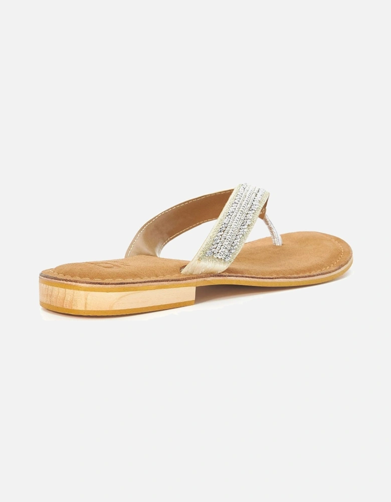 Labyrinth Beaded Toe Post Sandals