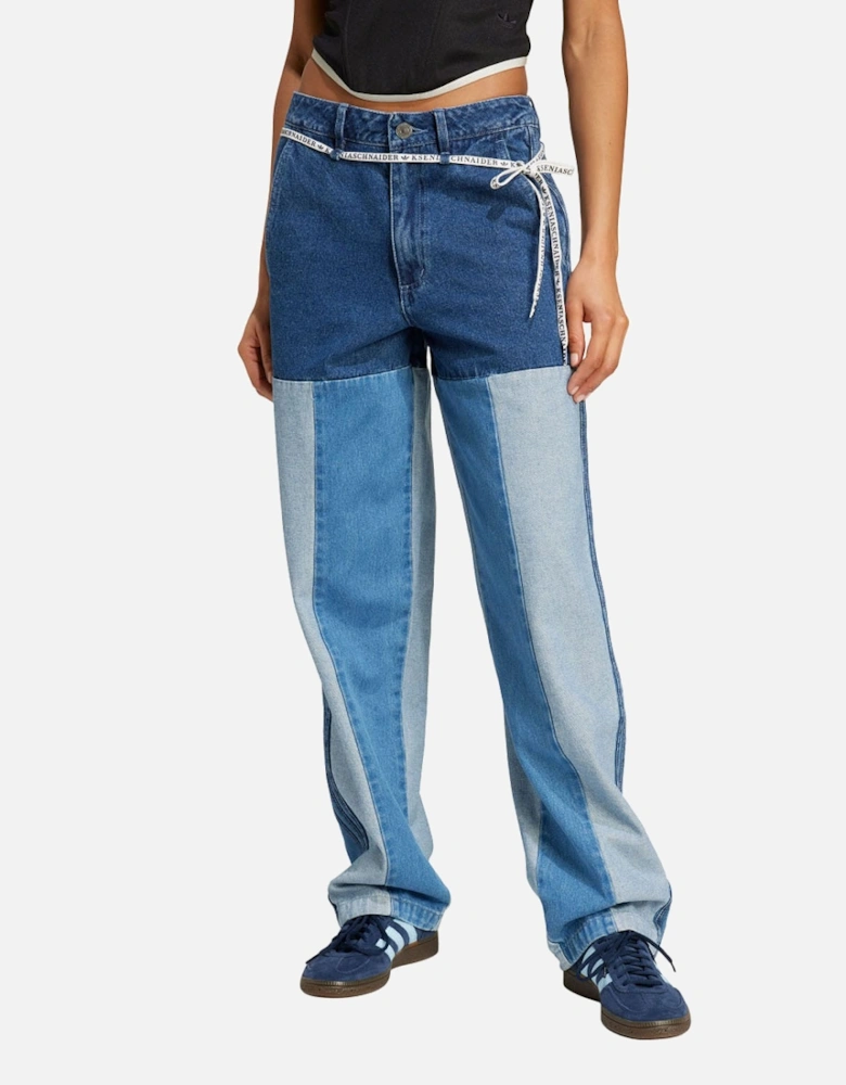 Kseniaschnaider Patchwork Straight Leg Jeans