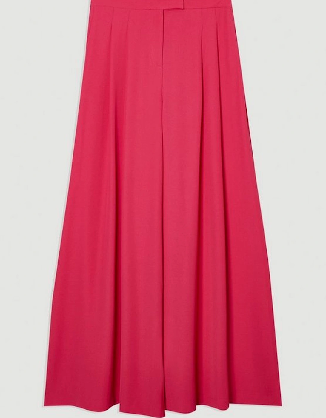 Soft Tailored Waist Wide Leg Trousers