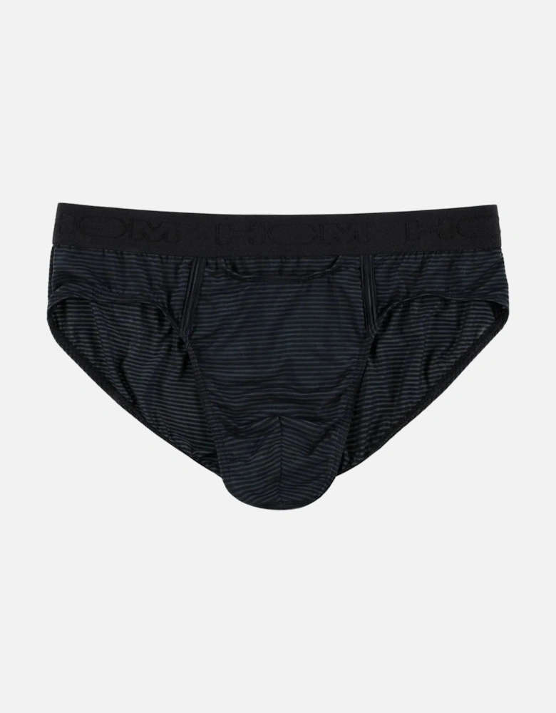 Simon Stripe Modal Stretch Mini HO1 Brief, Black
