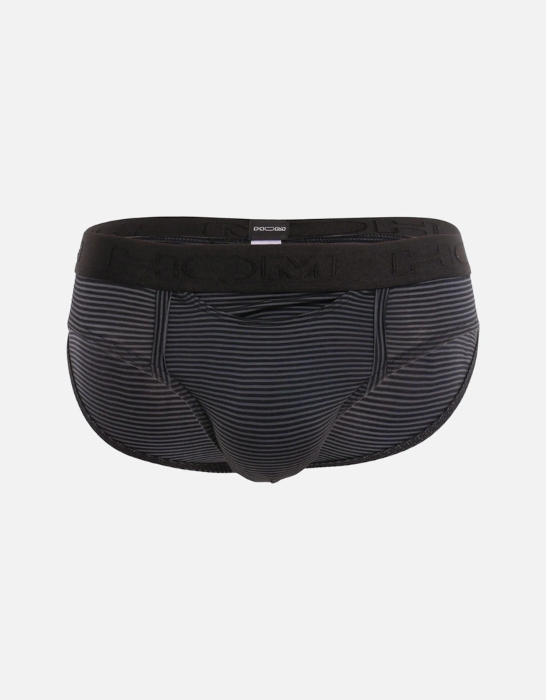 Simon Stripe Modal Stretch Mini HO1 Brief, Black