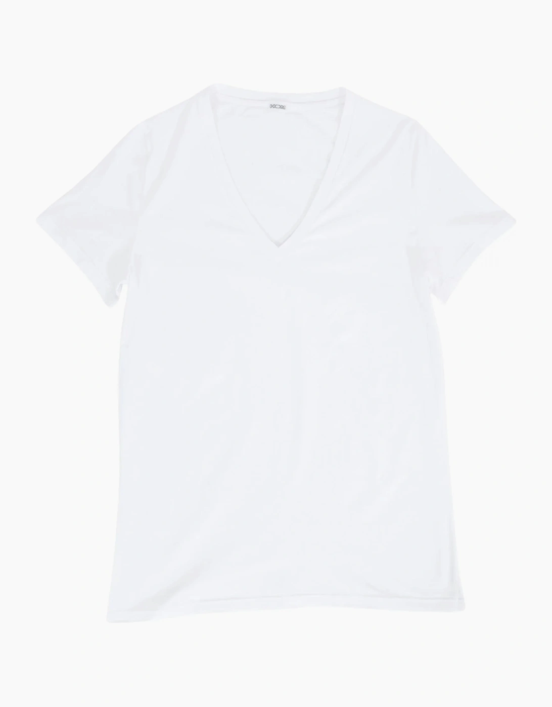 Hom Men's Supreme Cotton V-Neck T-Shirt, White - Size: 36