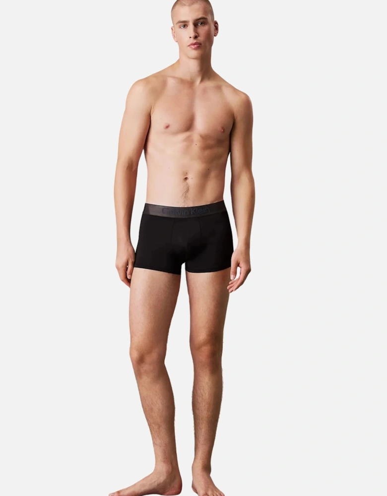 3-Pack Icon Micro Stretch Boxer Trunks, Black