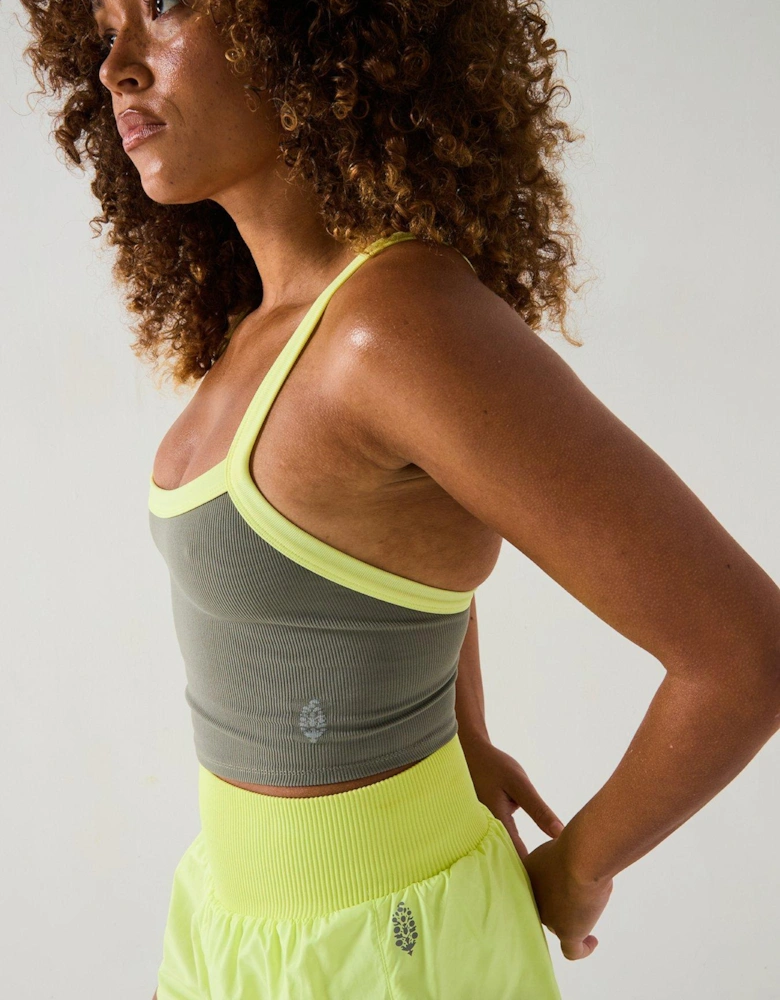 Womens Training All Clear Cami Crop - Green