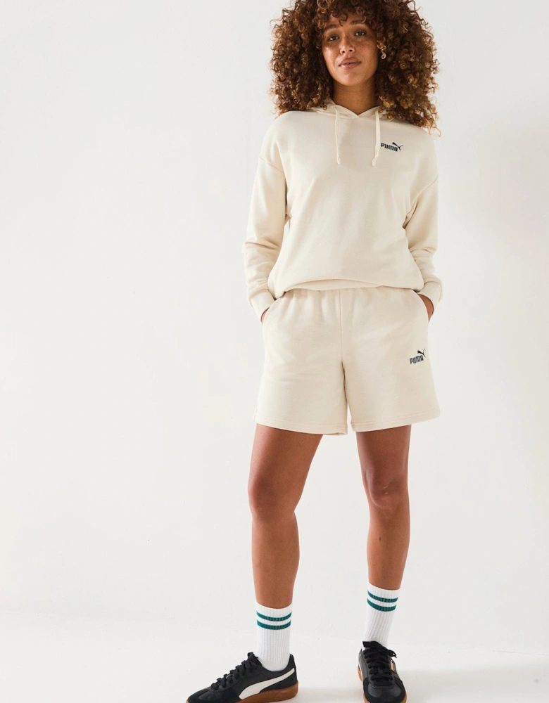 Womens Short Hooded Sweat Suit 7 - Grey - Beige