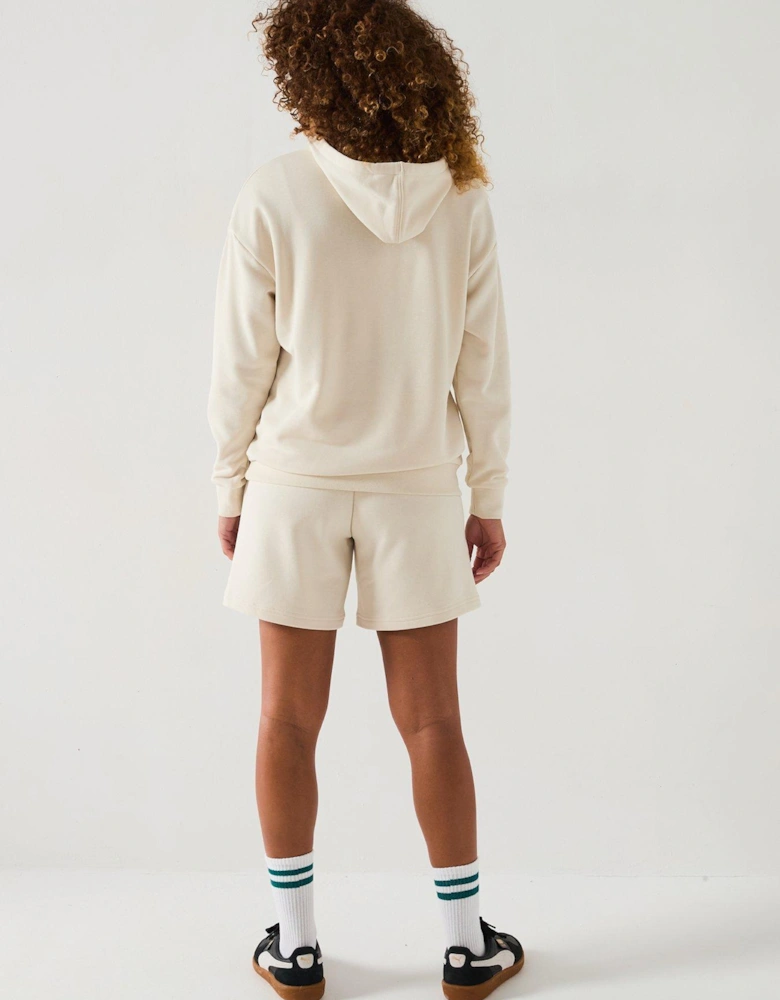 Womens Short Hooded Sweat Suit 7 - Grey - Beige