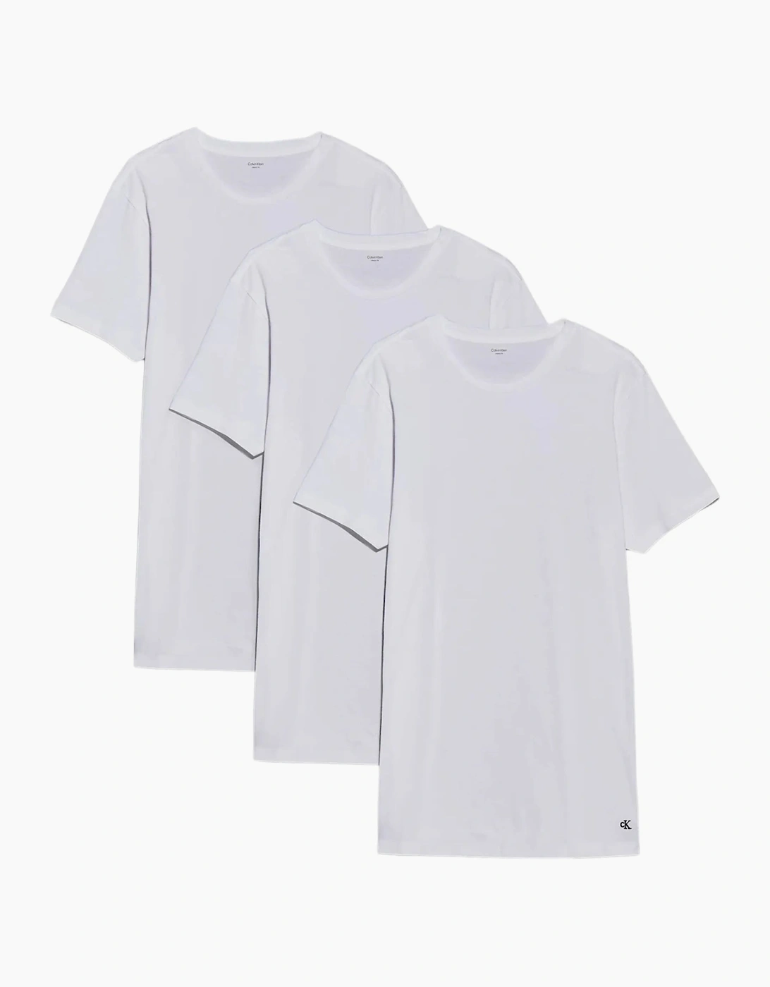Calvin Klein Men's 3-Pack Cotton Classics Crew-Neck T-Shirts, All White - Size: 36