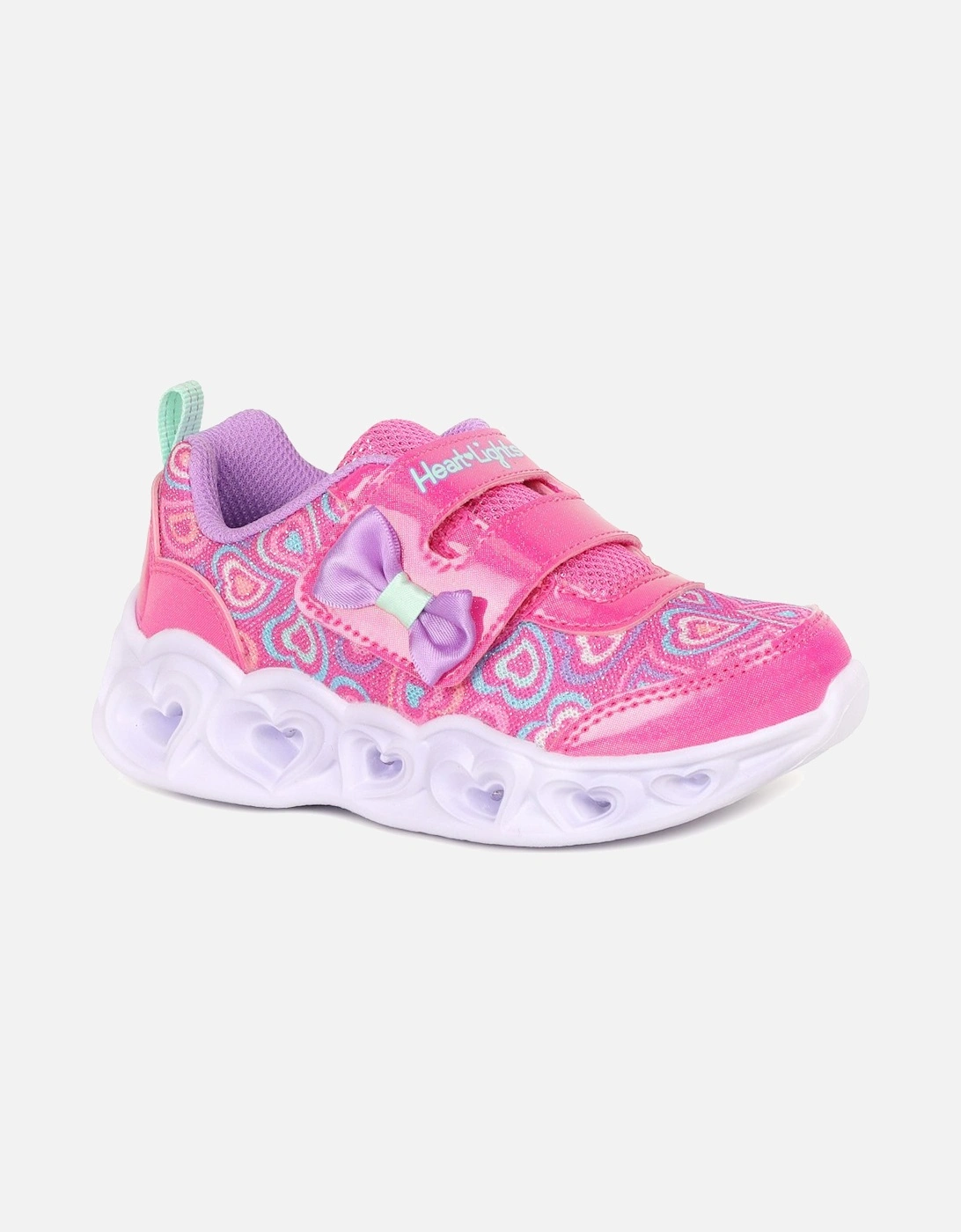 Heart Lights Boogie Girls Infant Trainers, 8 of 7