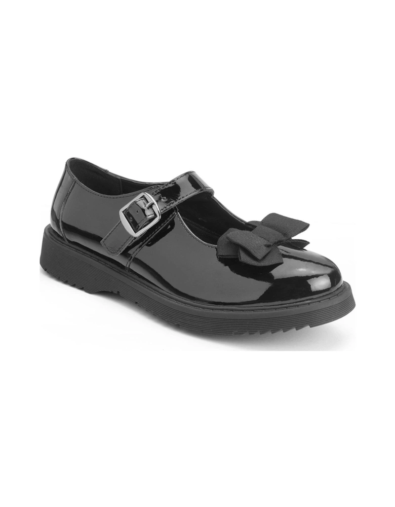 Empower Girls Patent Leather School Shoe - Black