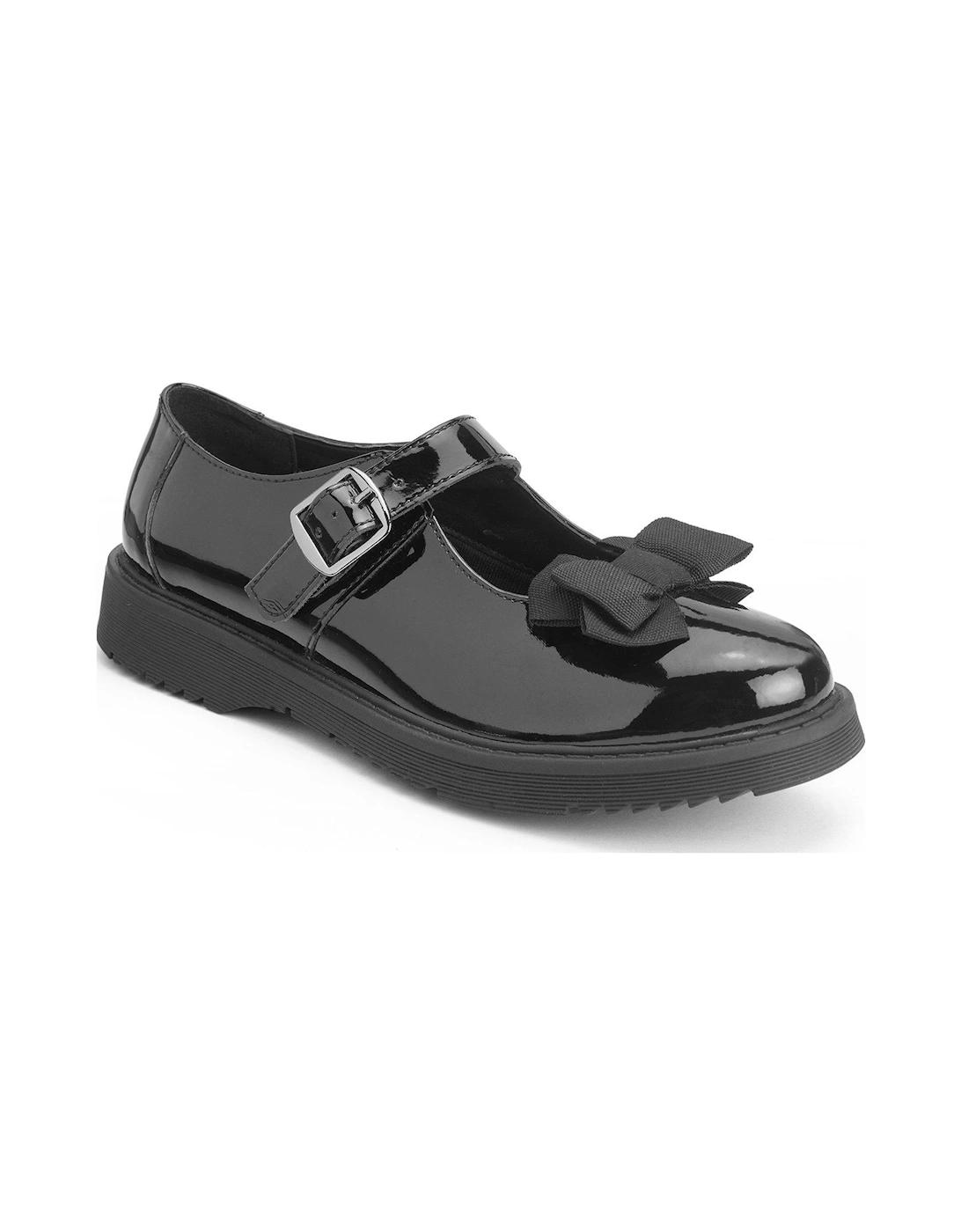 Empower Girls Patent Leather School Shoe - Black