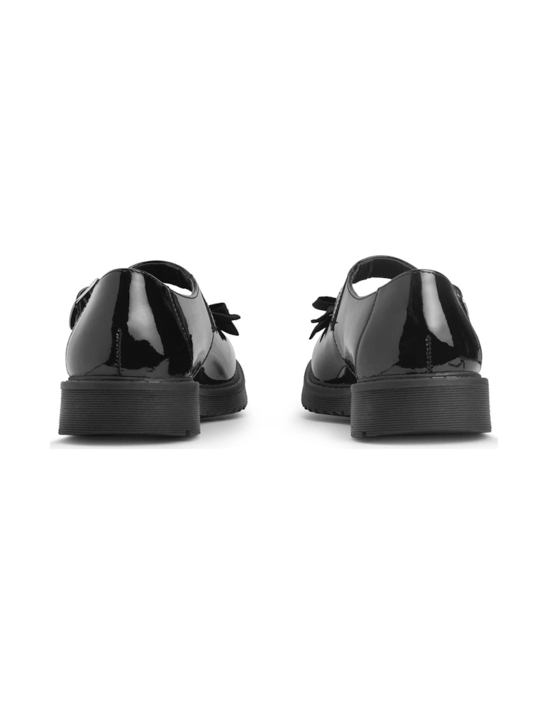 Empower Girls Patent Leather School Shoe - Black