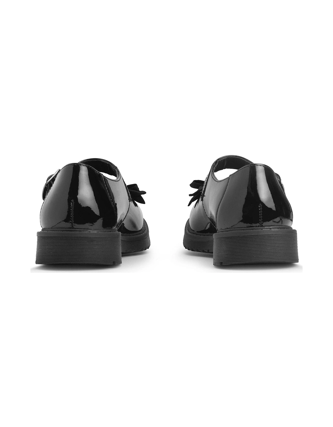 Empower Girls Patent Leather School Shoe - Black