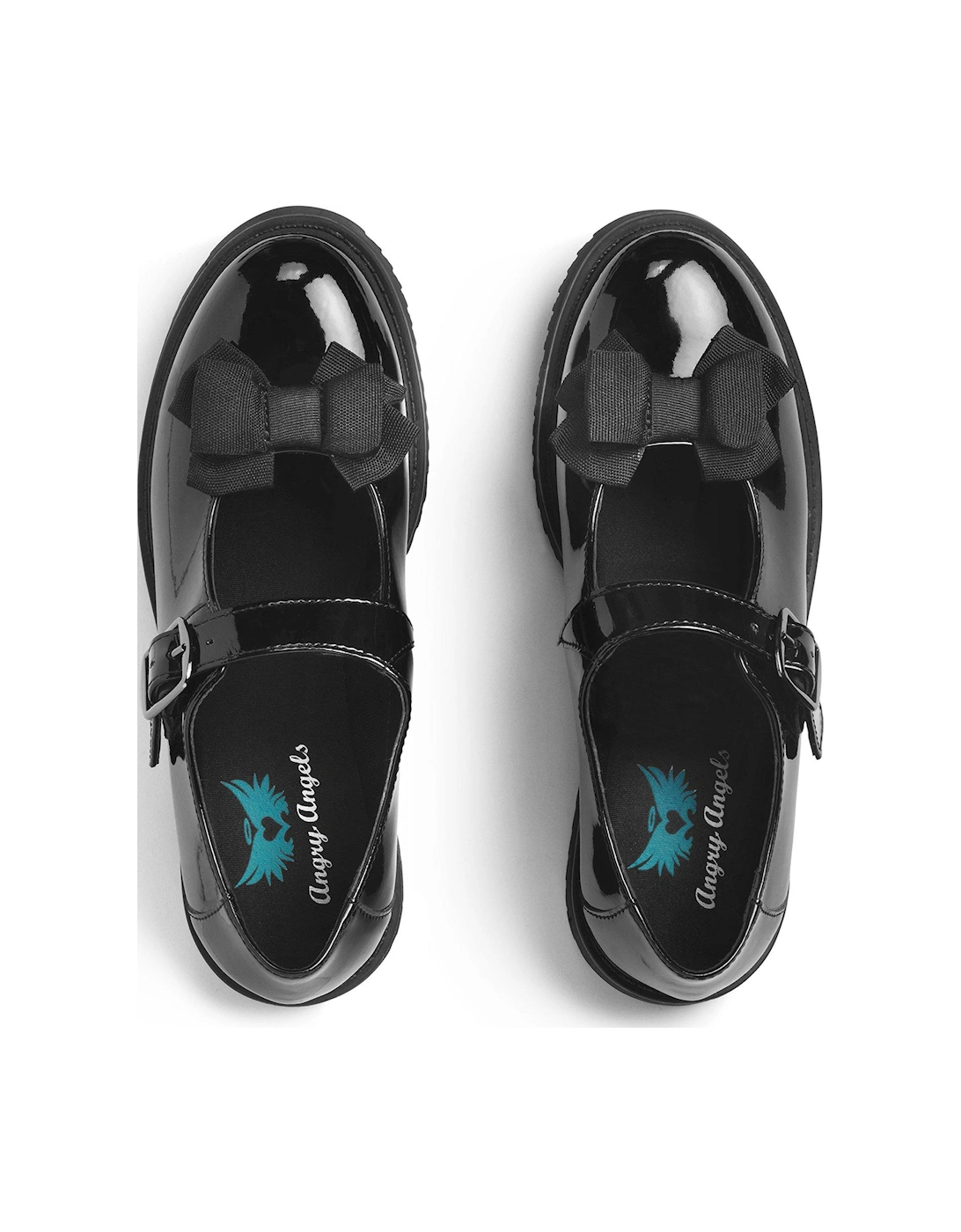Empower Girls Patent Leather School Shoe - Black