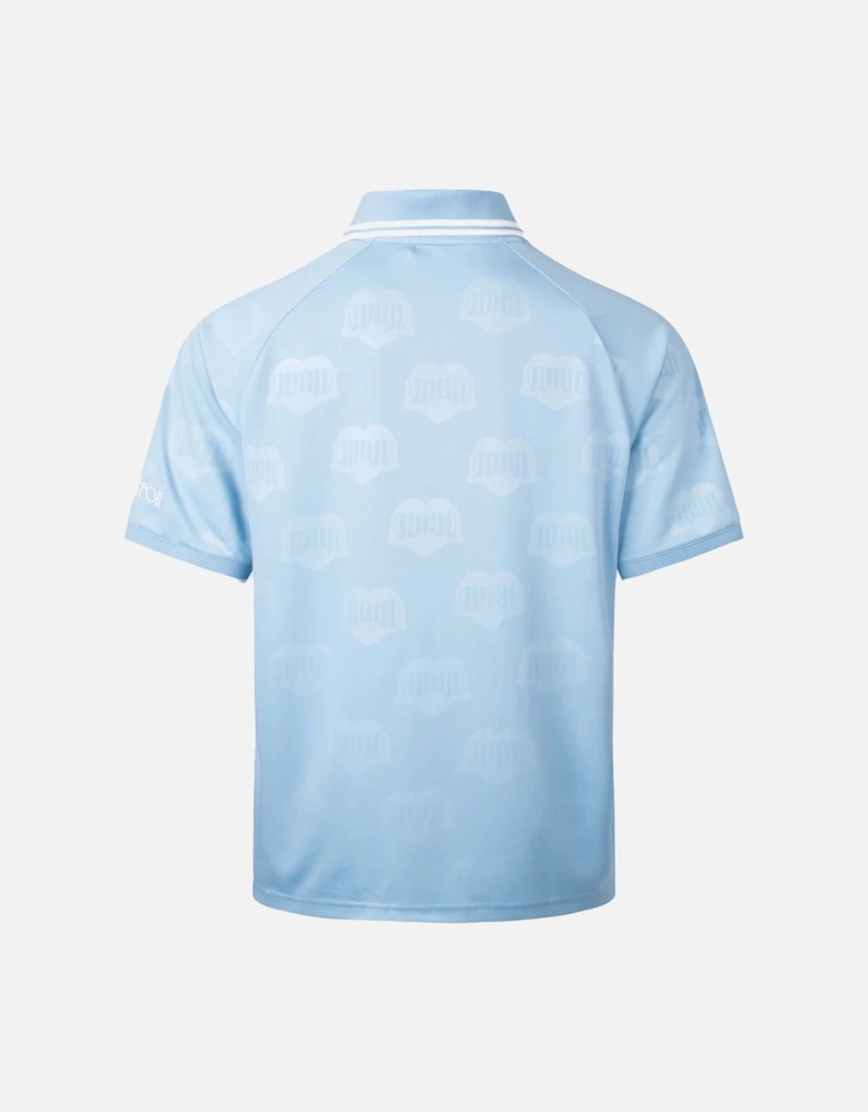 Hartt’s Football T-Shirt Heart Train Jacquard/Bluebird