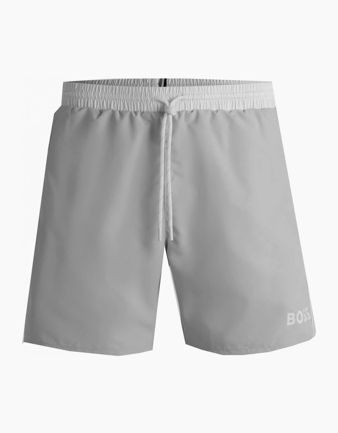 Men's Hugo Boss Men's Grey Starfish Swim Shorts - Size: 35/34/32