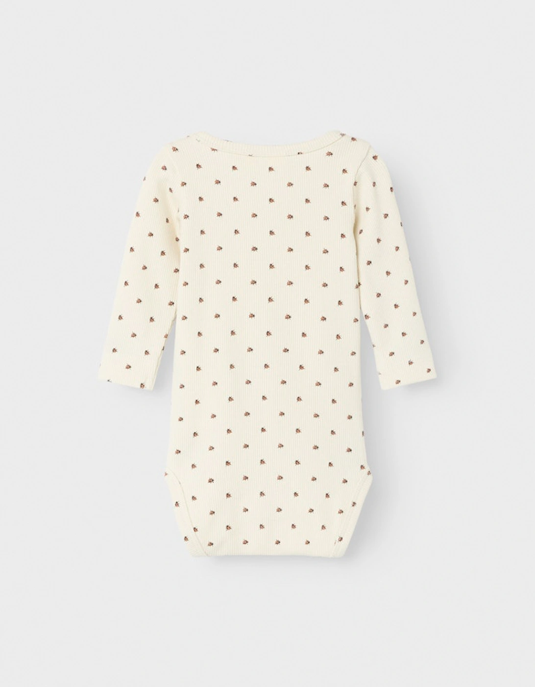 Baby Unisex Lago Kim Long Sleeve Slim Bodysuit Turtledove Ladybug