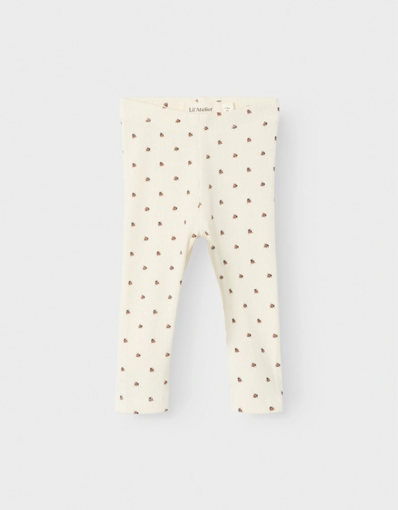 Baby Unisex Lago Kye Slim Leggings Turtledove Ladybug