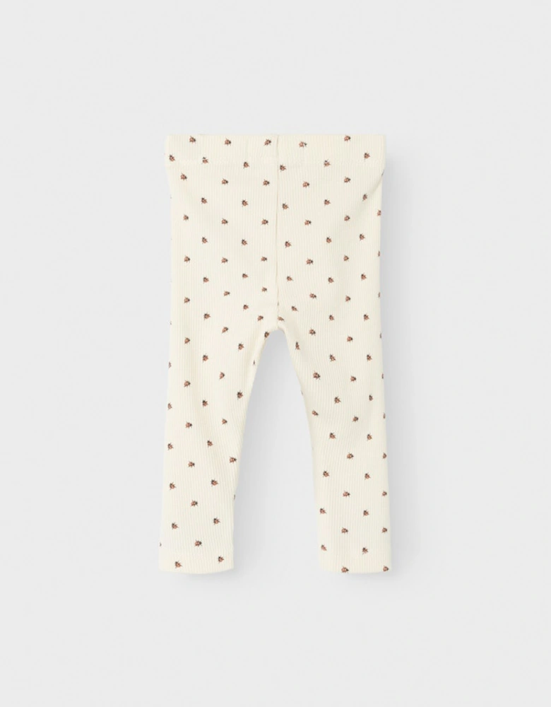 Baby Unisex Lago Kye Slim Leggings Turtledove Ladybug