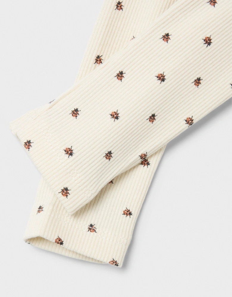 Baby Unisex Lago Kye Slim Leggings Turtledove Ladybug