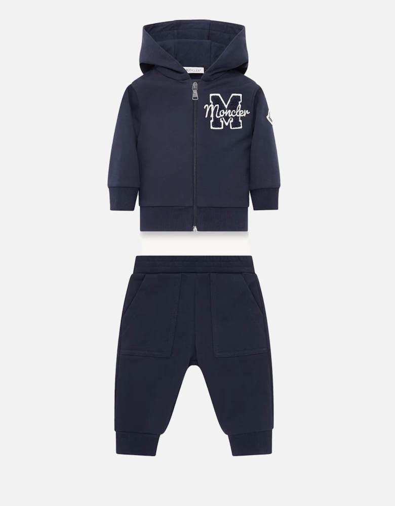 Baby Hooded Tracksuit Set Navy