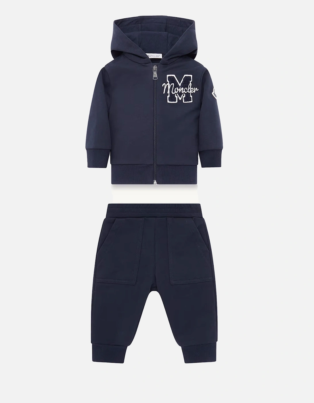 Baby Hooded Tracksuit Set Navy, 5 of 4