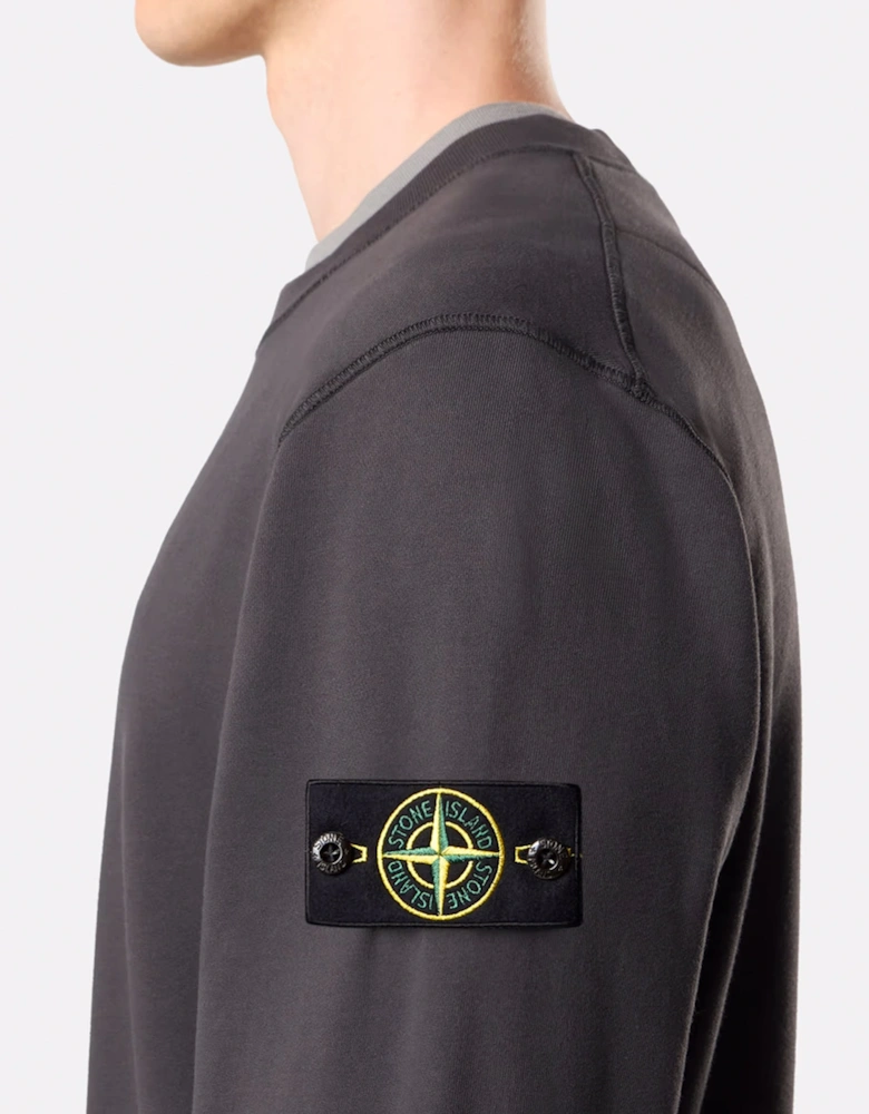 S0051 Compass Badge LS T-shirt Grey