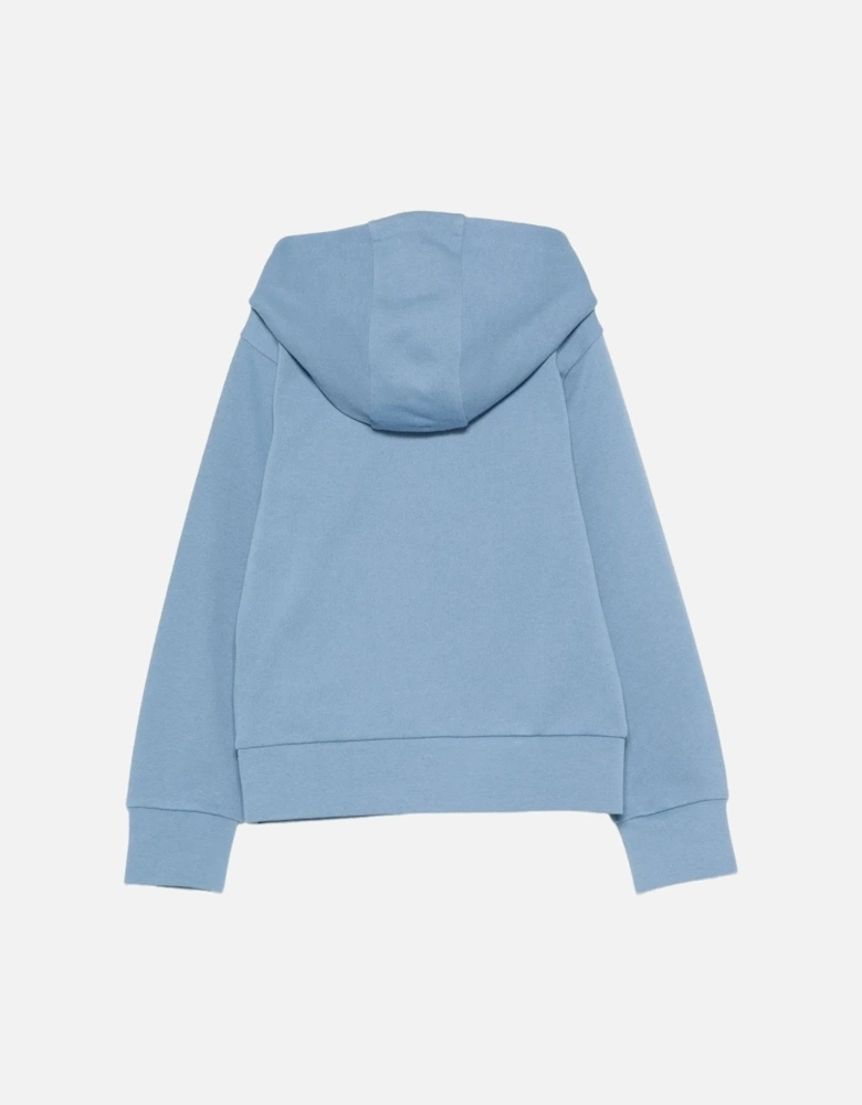 KIDS DOUBLE LOGO HOODED TOP