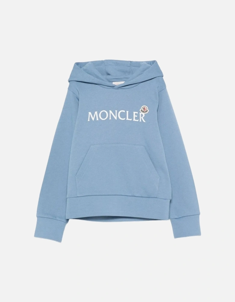 KIDS DOUBLE LOGO HOODED TOP