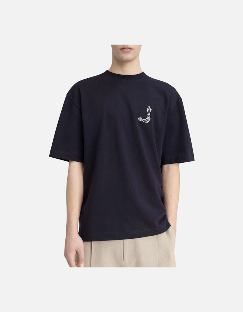 Men's Dark Navy Oversized The Merù T-Shirt