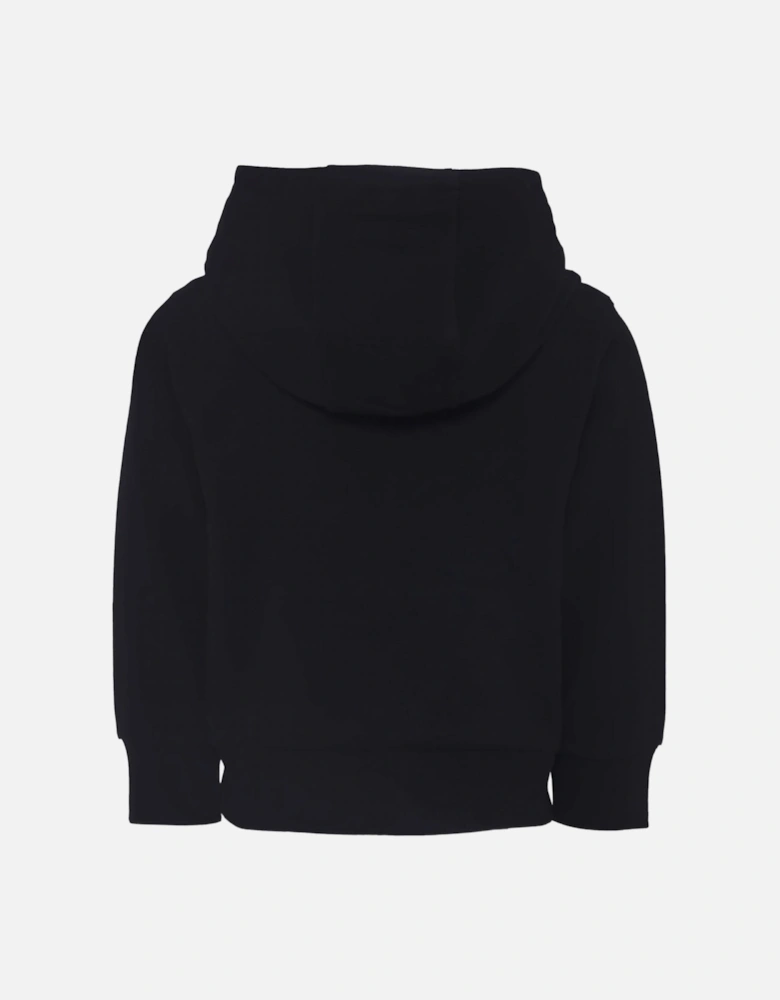 KIDS DOUBLE LOGO HOODED TOP
