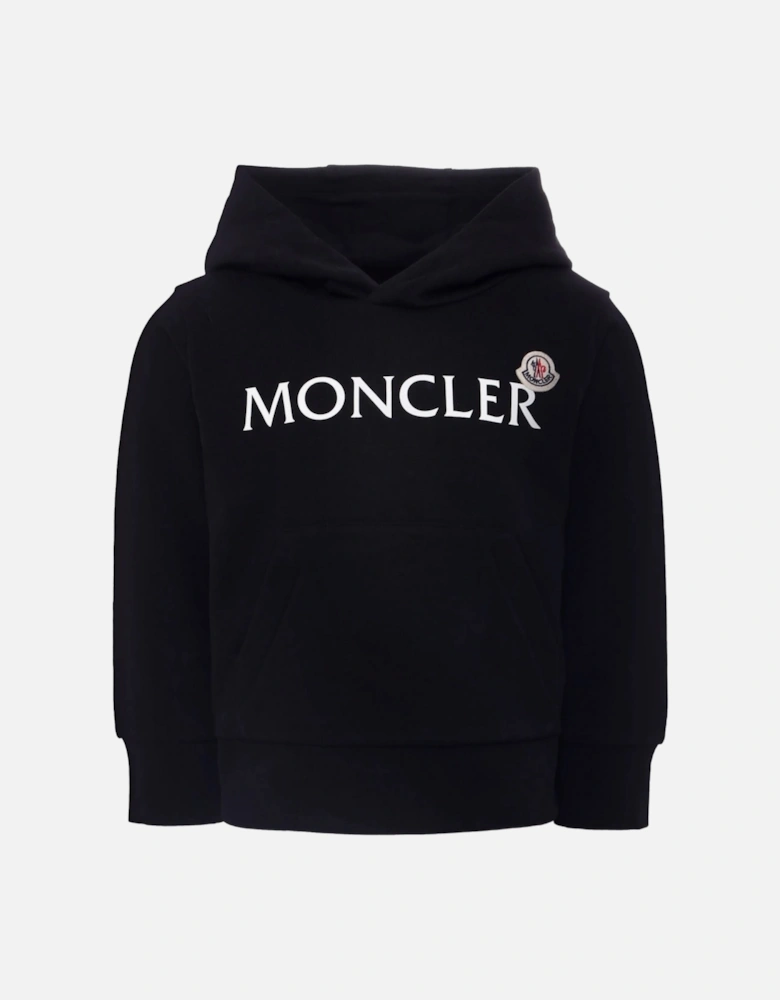 KIDS DOUBLE LOGO HOODED TOP