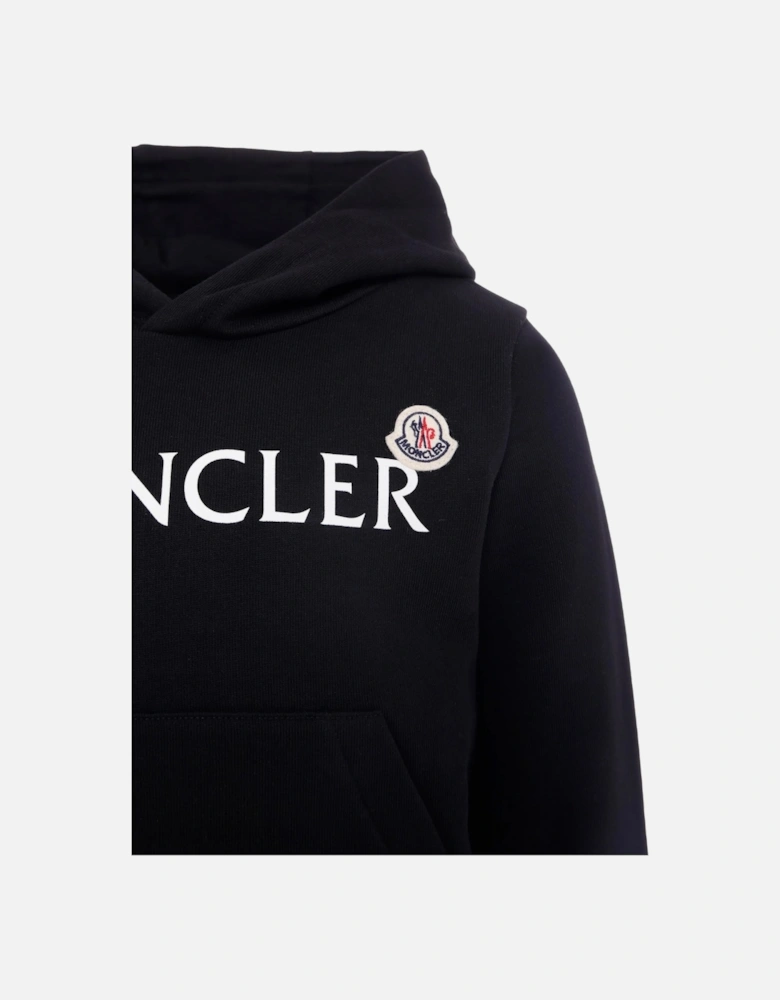 KIDS DOUBLE LOGO HOODED TOP