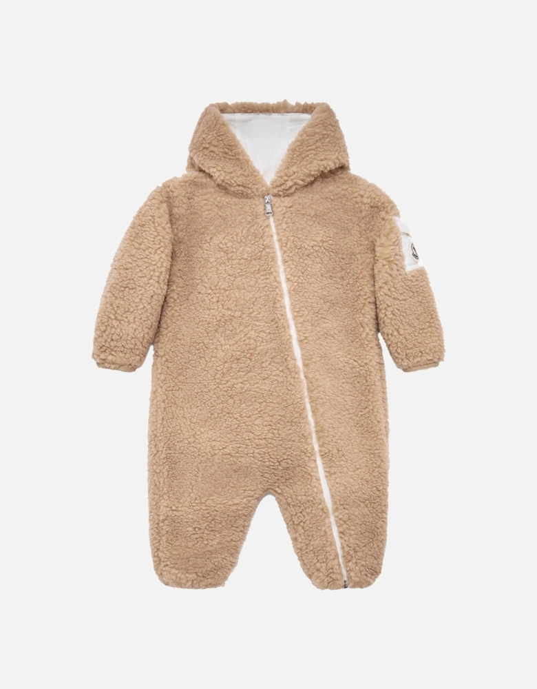 Baby Teddy Romper Beige