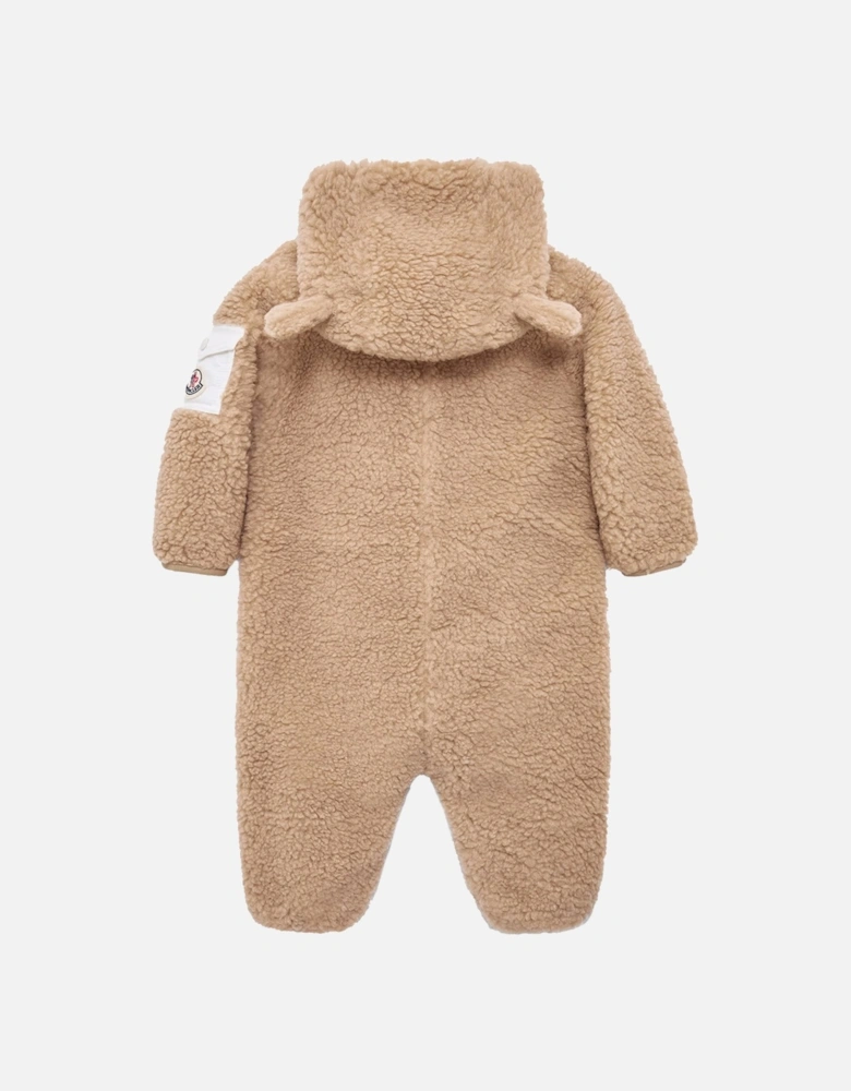 Baby Teddy Romper Beige