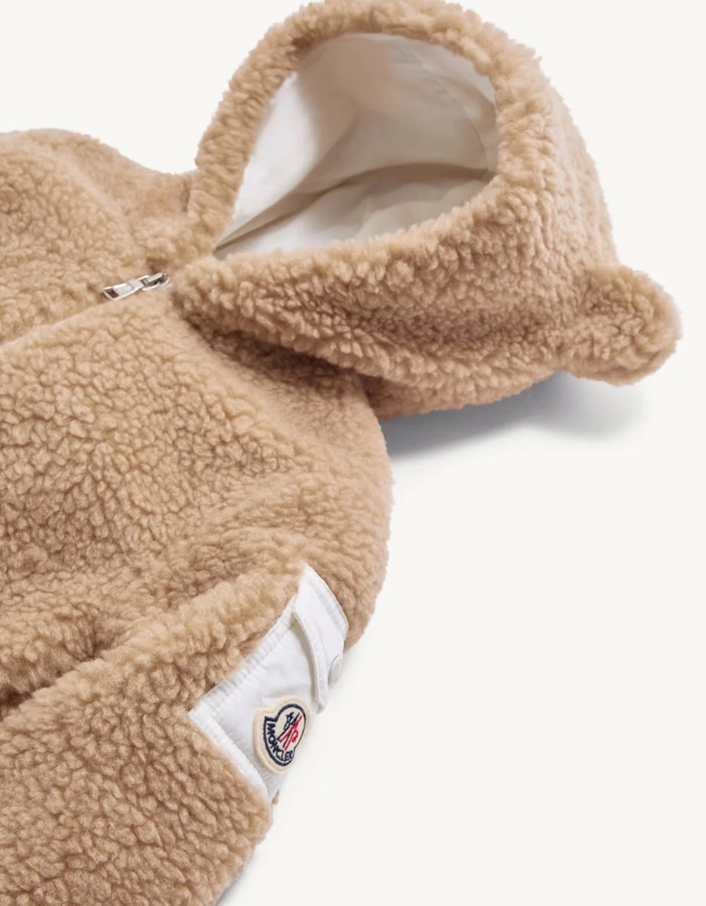 Baby Teddy Romper Beige