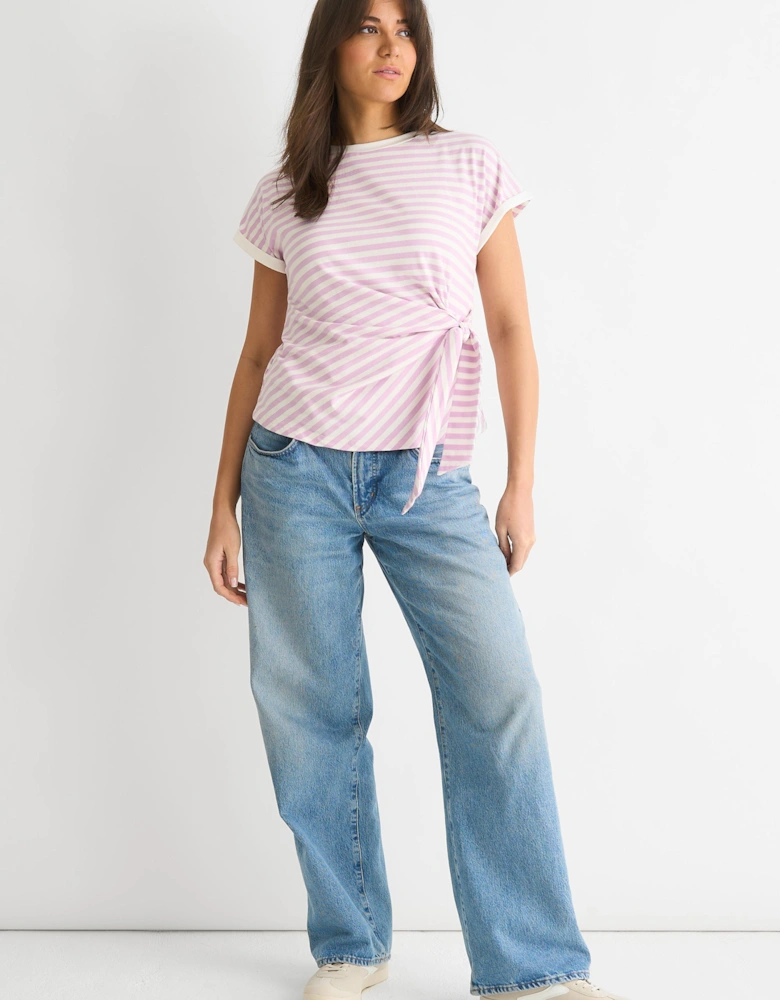 Lilac Stretch Stripe Top