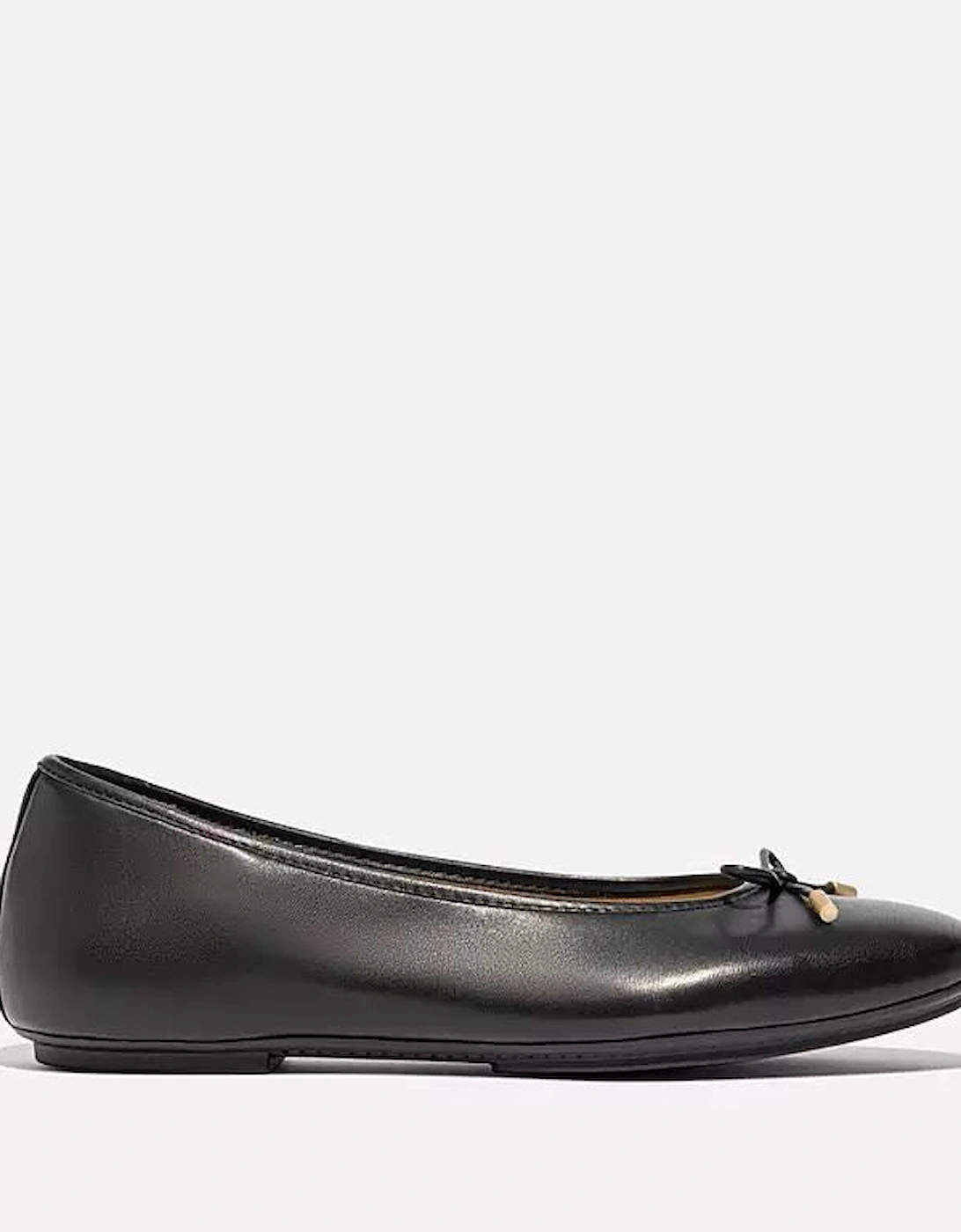 Delicato Leather Women's Black Ballet Flats