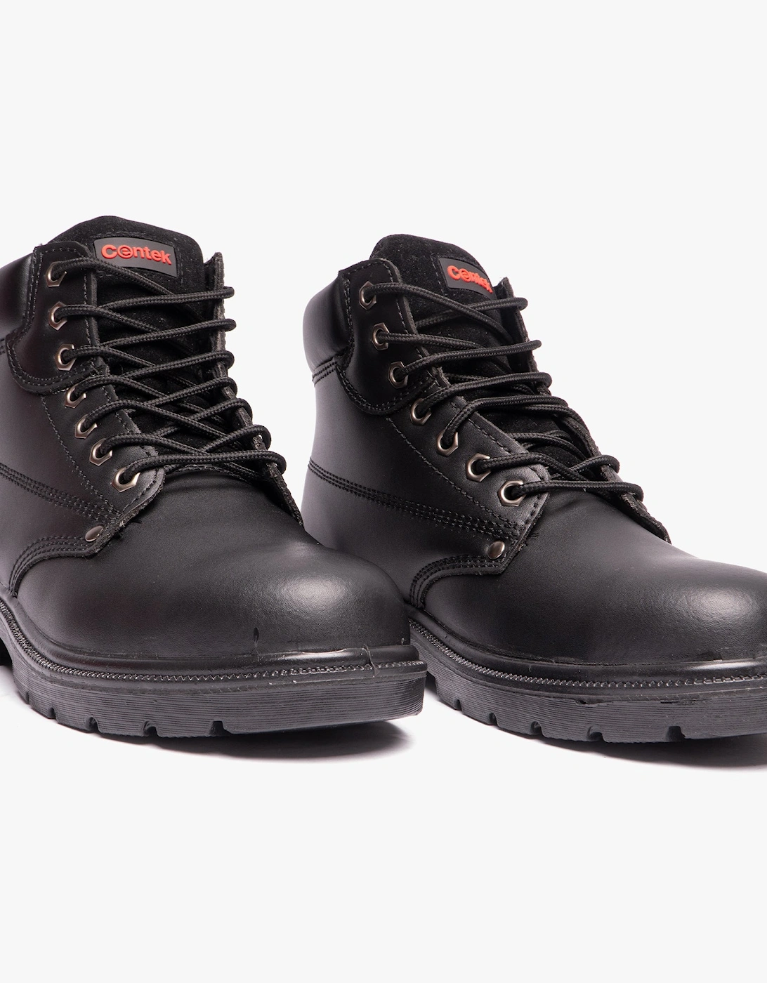 FS331 Unisex Leather Safety Boots Black