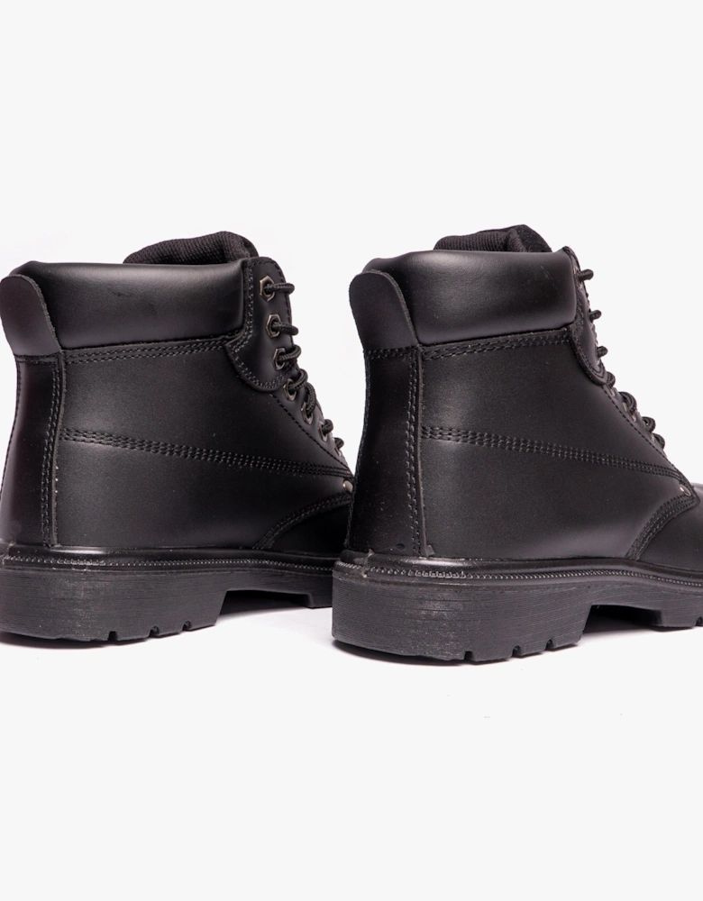 FS331 Unisex Leather Safety Boots Black