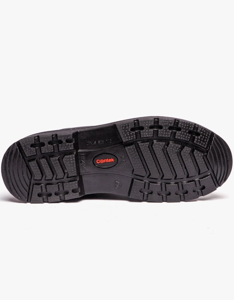 FS331 Unisex Leather Safety Boots Black