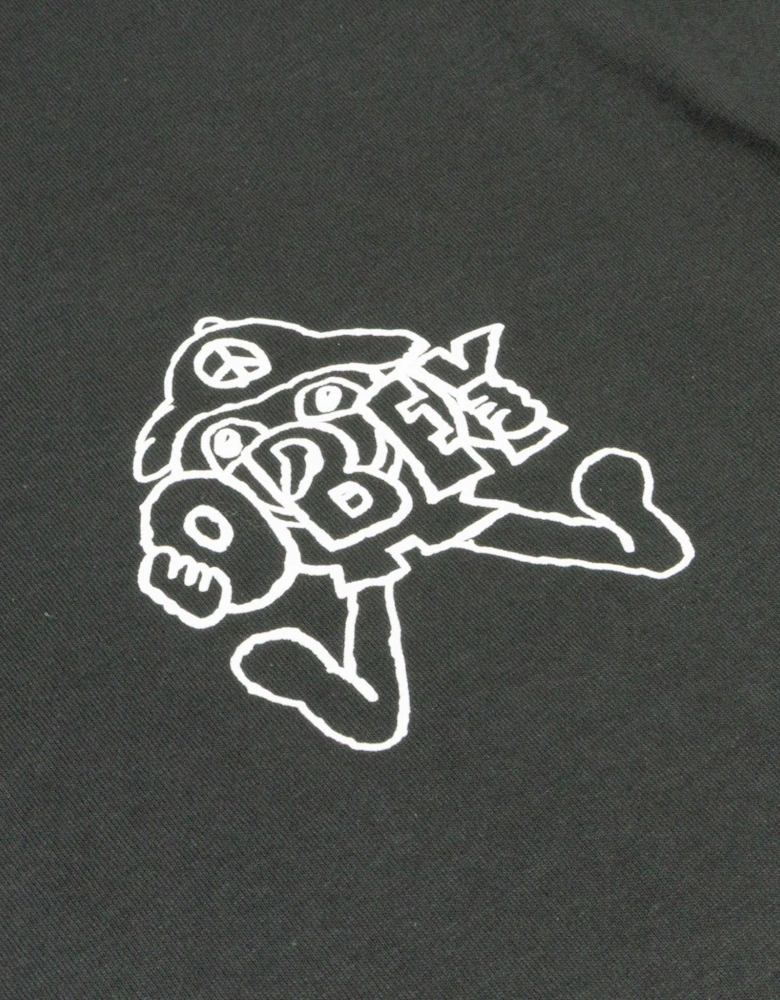 Peace Troll T-Shirt - Vintage Black
