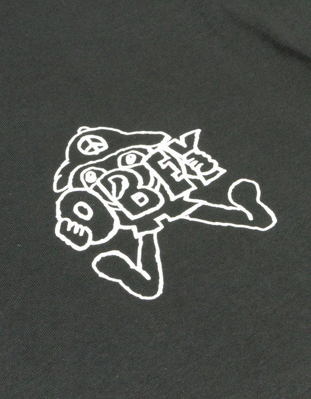 Peace Troll T-Shirt - Vintage Black