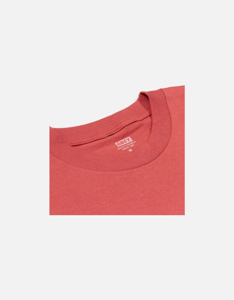 Half Icon T-Shirt - Mineral Red