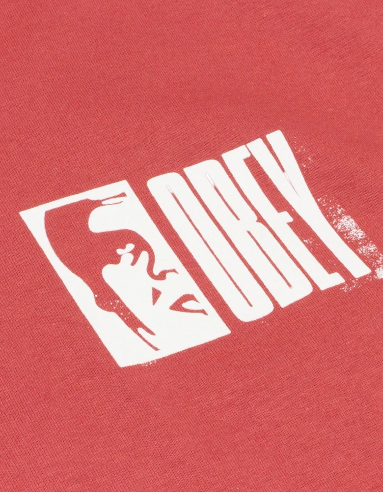 Half Icon T-Shirt - Mineral Red