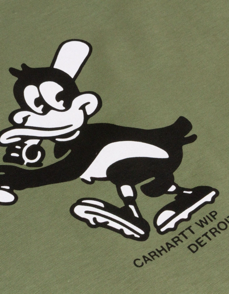 Home Run T-Shirt - Dollar Green