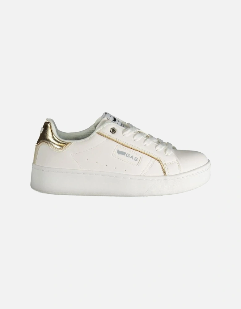 Jade Platform LTX Sports Shoes with Gold Details Women - White