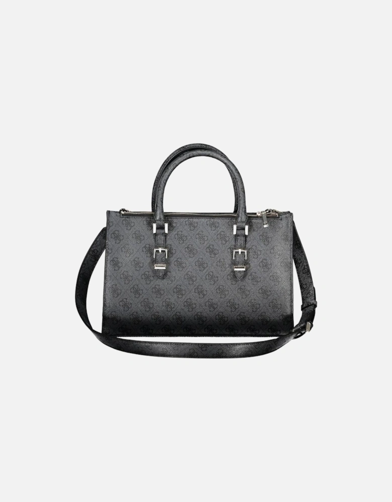 Two-Handle Shoulder Bag with Multiple Compartments Women - Black