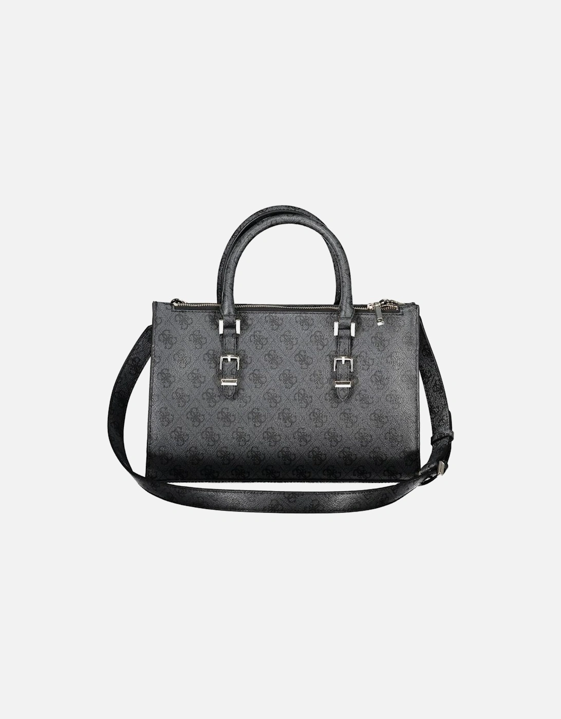 Two-Handle Shoulder Bag with Multiple Compartments Women - Black